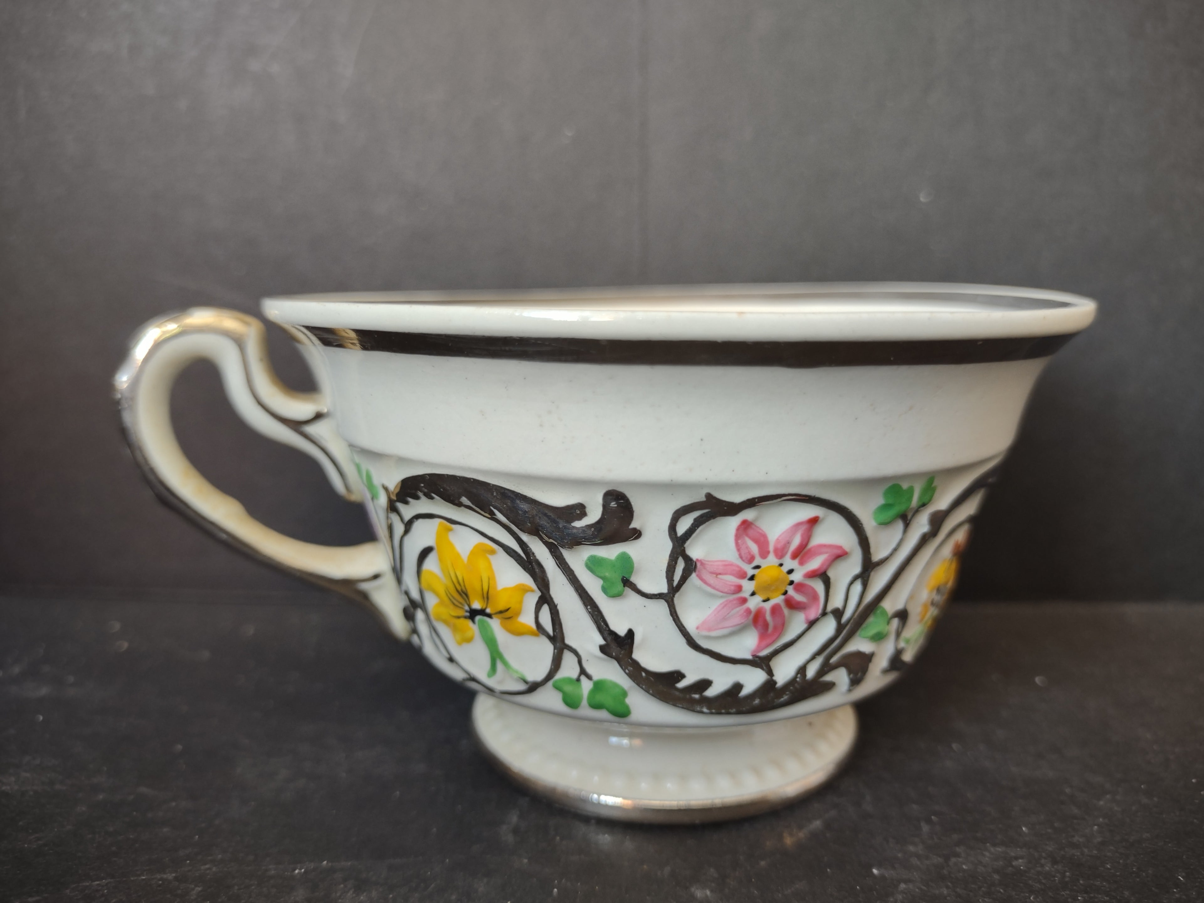 Vintage Wedgwood Patrician Hand Painted Floral Tea Cup Only AS IS [6119]