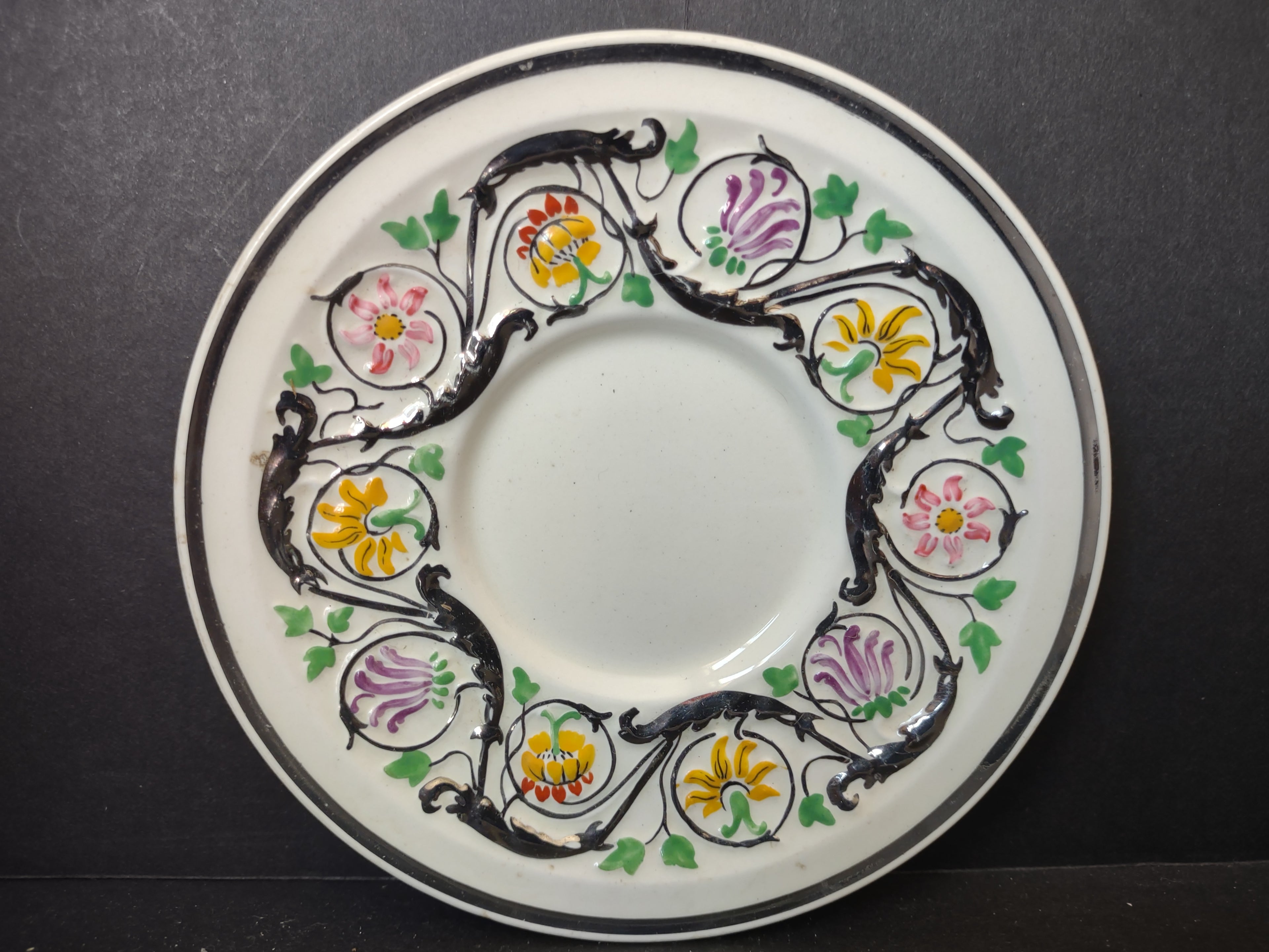Vintage Wedgwood Patrician Hand Painted Demitasse Espresso Saucer [6120]