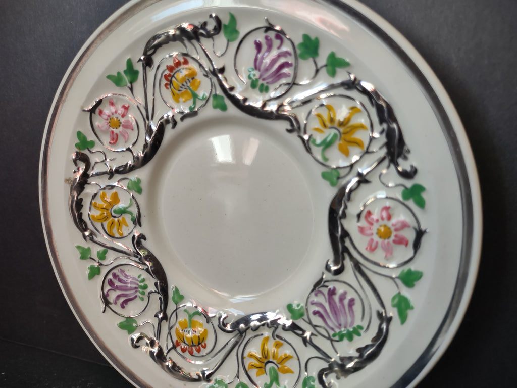Vintage Wedgwood Patrician Hand Painted Demitasse Espresso Saucer [6120]