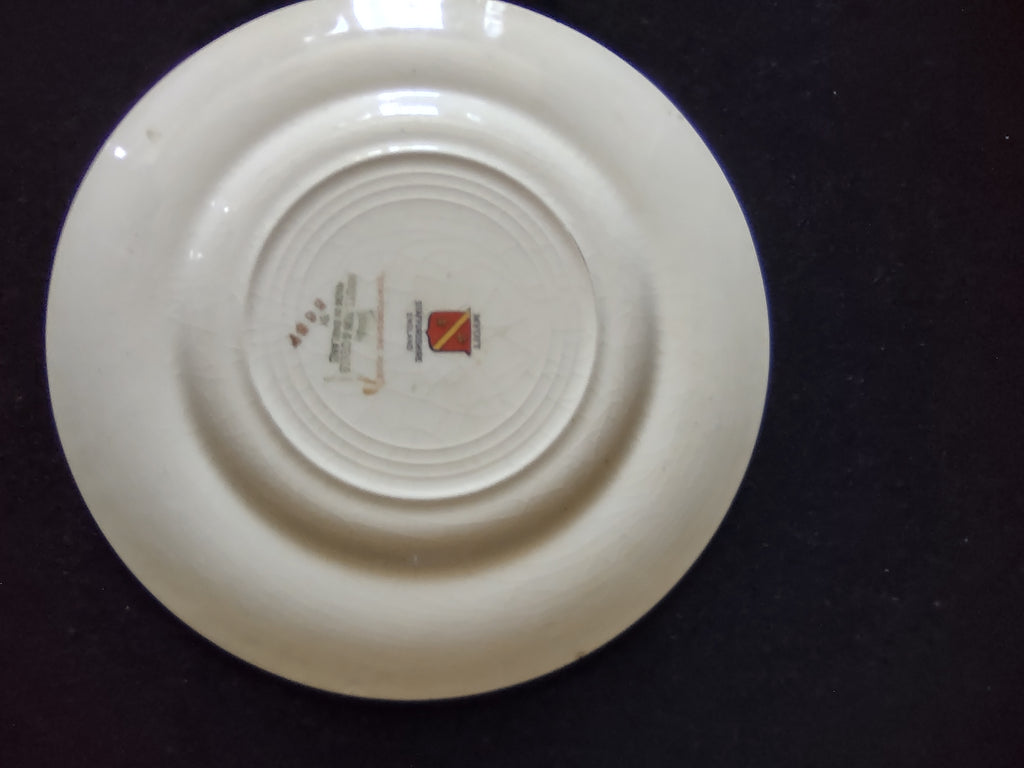 Vintage Myott Staffordshire Rose Luncheon Plate England Set Of 3 [6121]