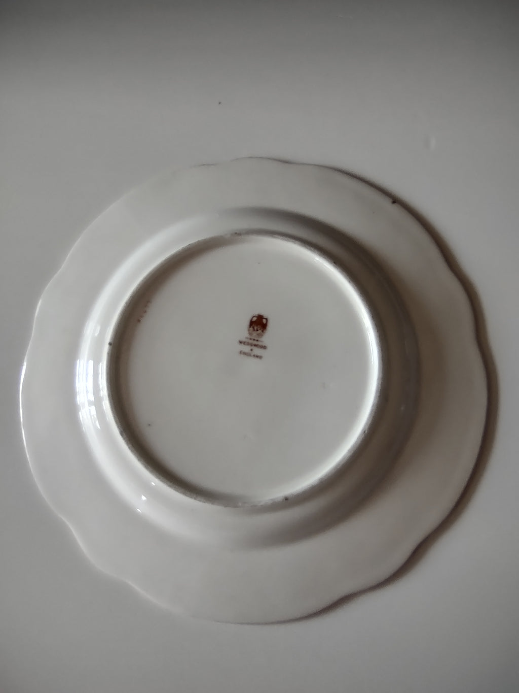 Vintage Wedgwood Dinner Plate Cobalt Blue Gold Acanthus England [6124]