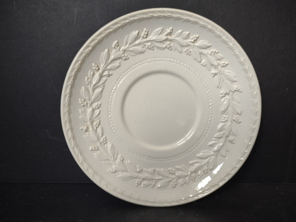 Vintage Wedgwood Embossed Queens Ware Cottagecore Saucer [6170]