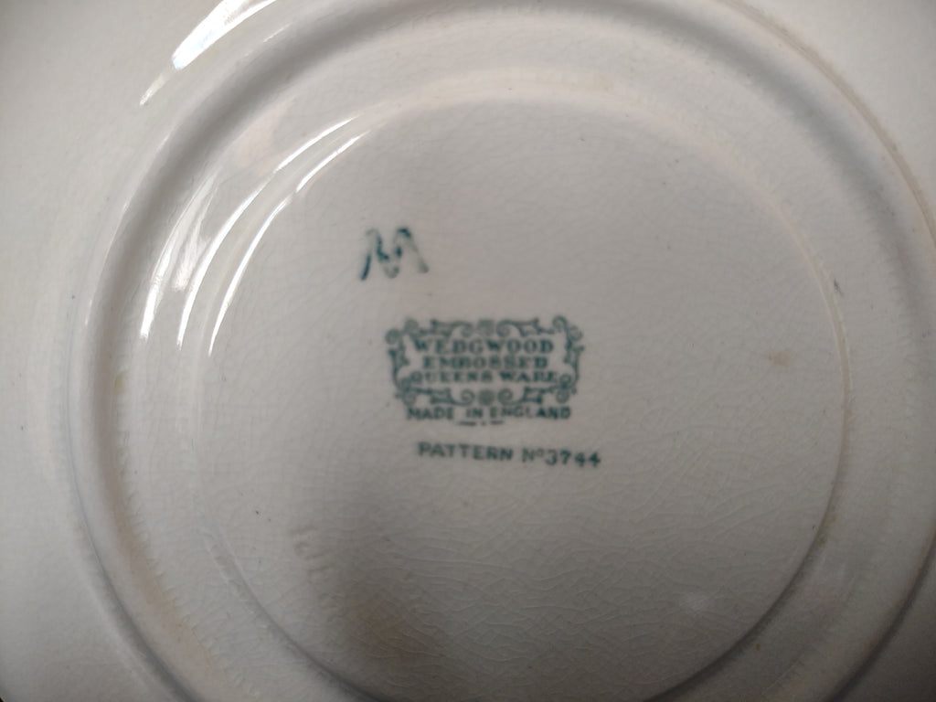 Vintage Wedgwood Embossed Queens Ware Cottagecore Saucer [6170]