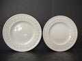 Vintage Wedgwood Embossed Queens Ware Small Plates Pair Crazing [6169]