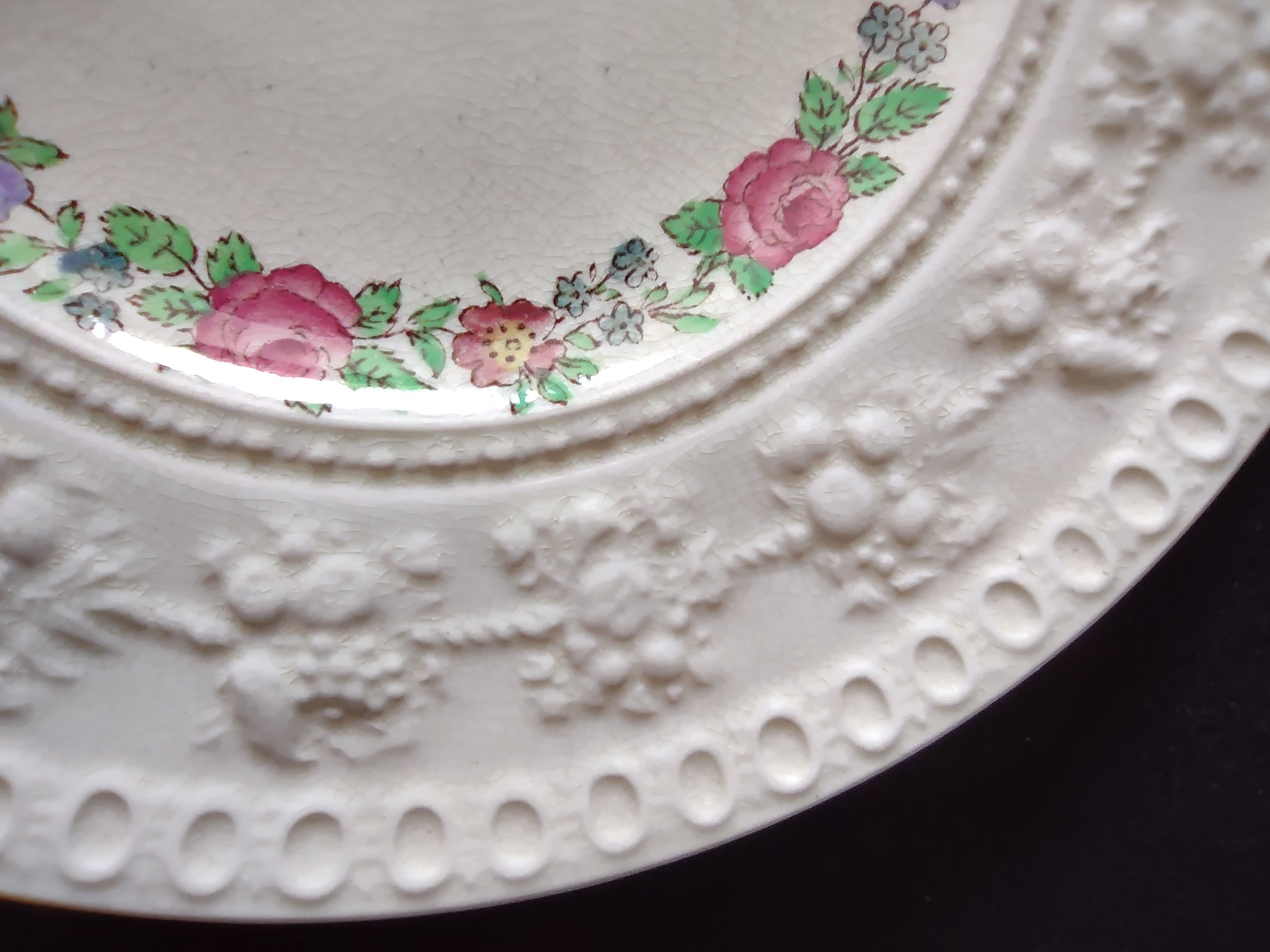 Vintage Wedgwood Balmoral Wellesley Dessert Plates England Set of 3 [6125]