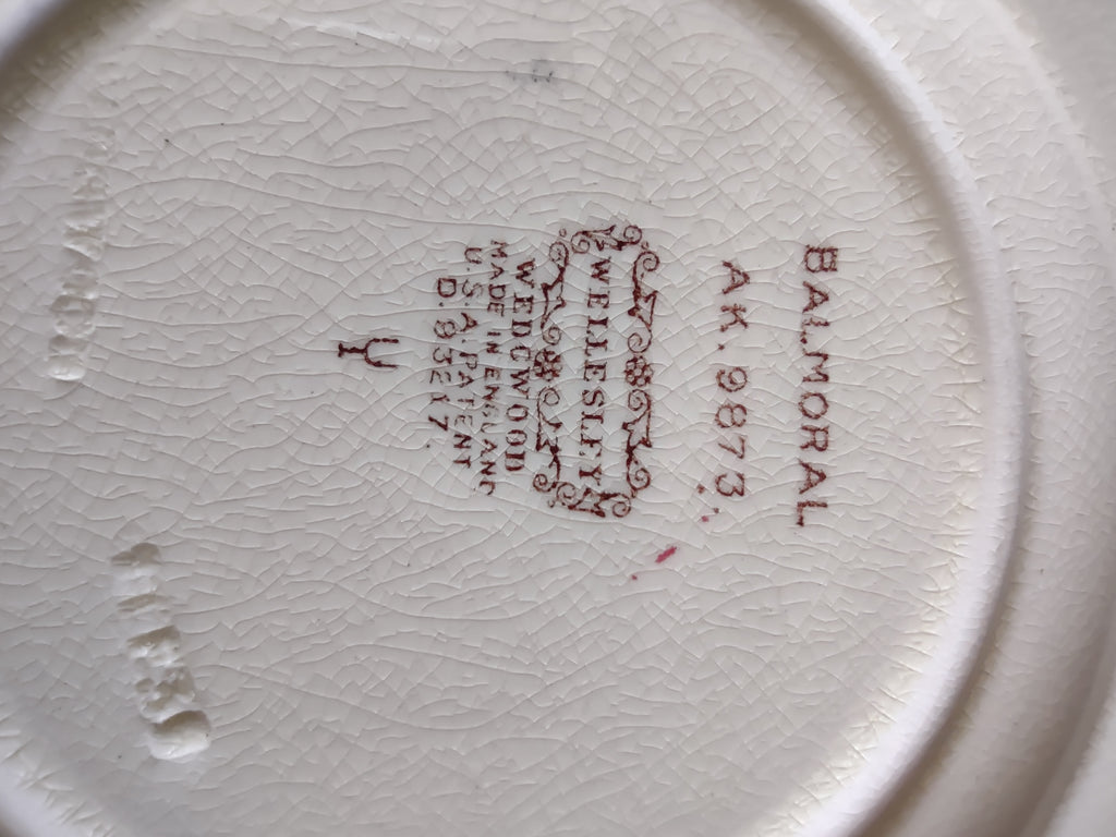 Vintage Wedgwood Balmoral Wellesley Dessert Plates England Set of 3 [6125]