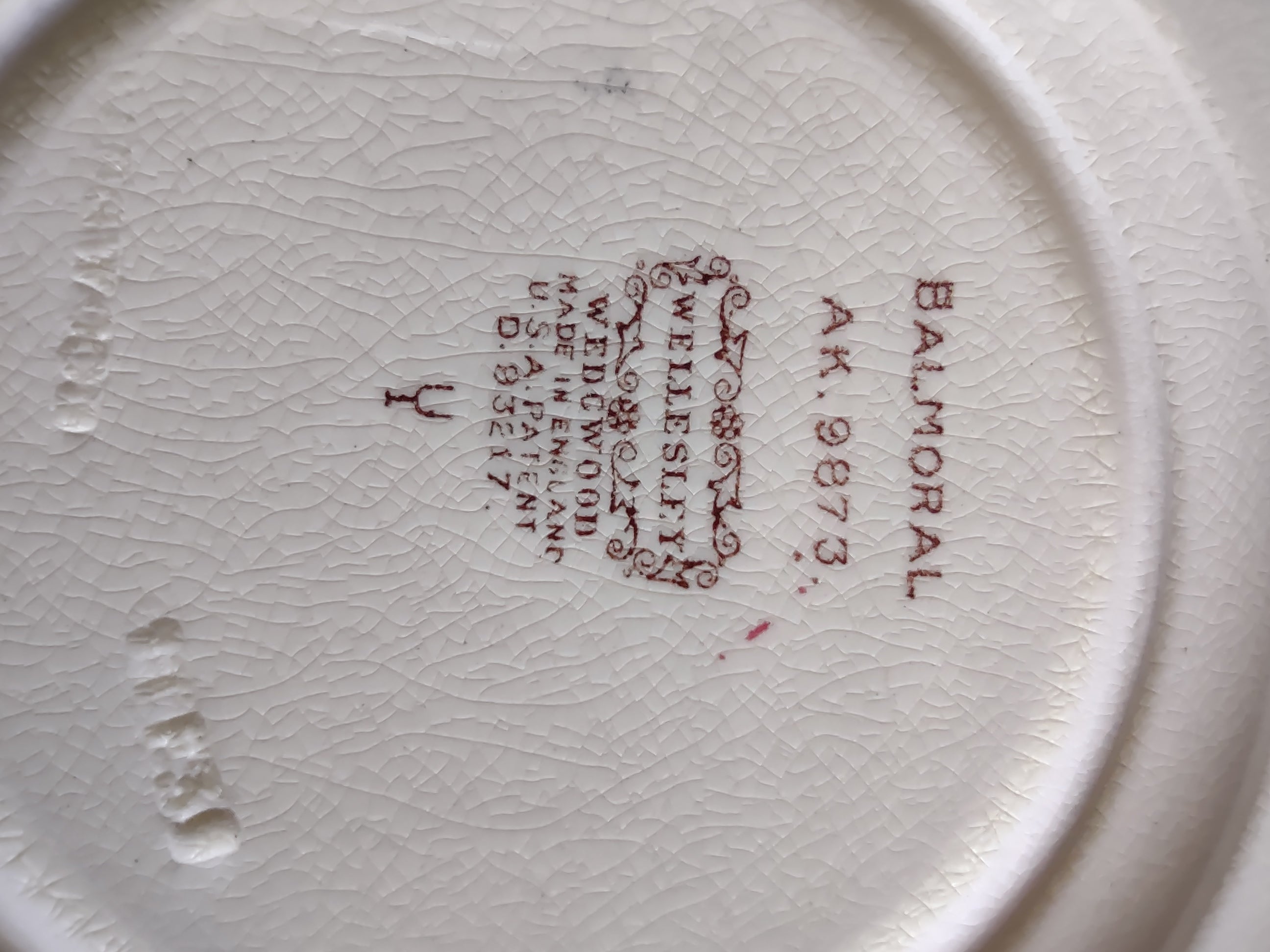 Vintage Wedgwood Balmoral Wellesley Dessert Plates England Set of 3 [6125]