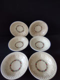 Vintage Wedgwood Balmoral Wellesley Berry Bowls England Set of 6 [6126]