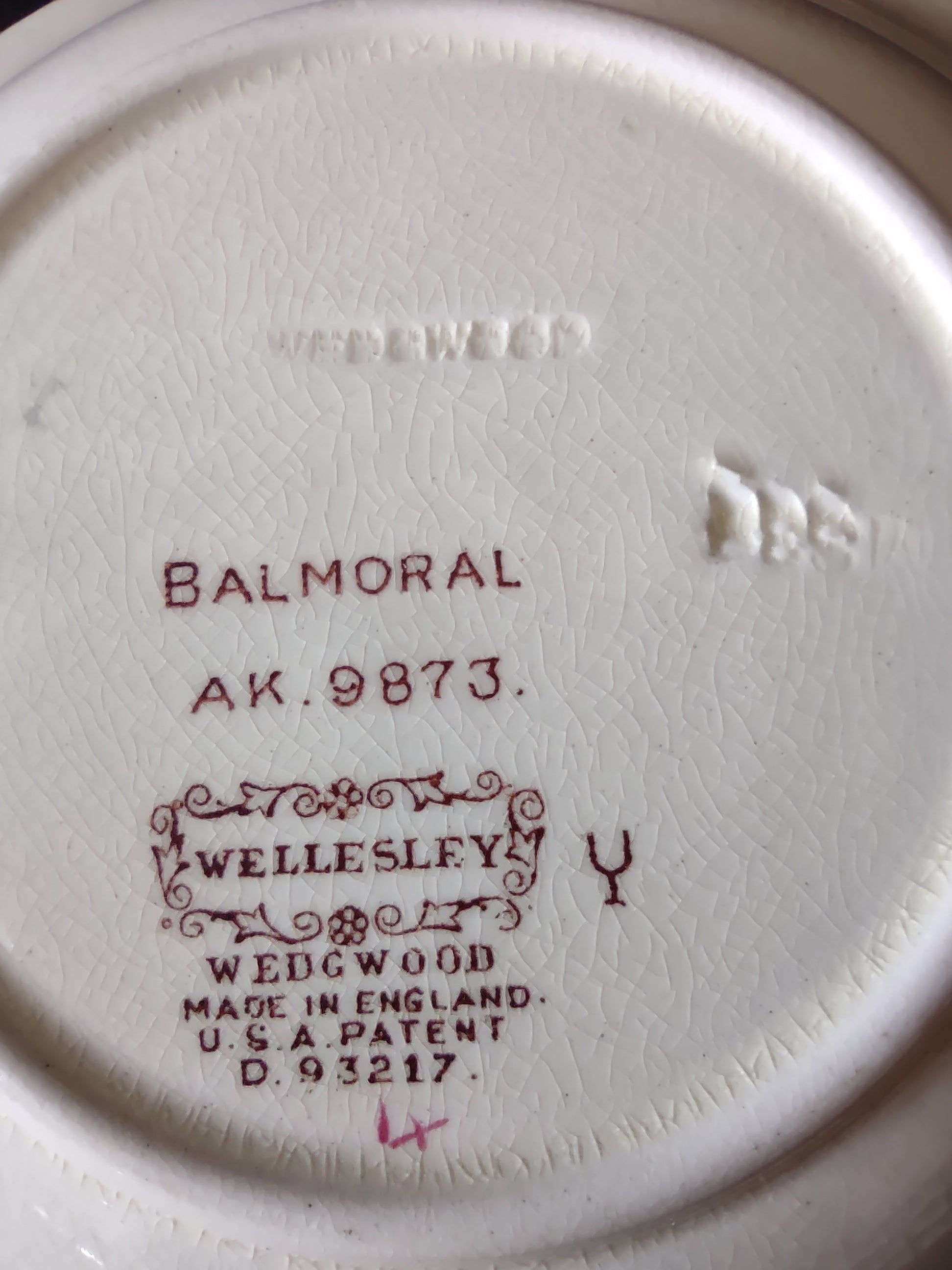 Vintage Wedgwood Balmoral Wellesley Berry Bowls England Set of 6 [6126]