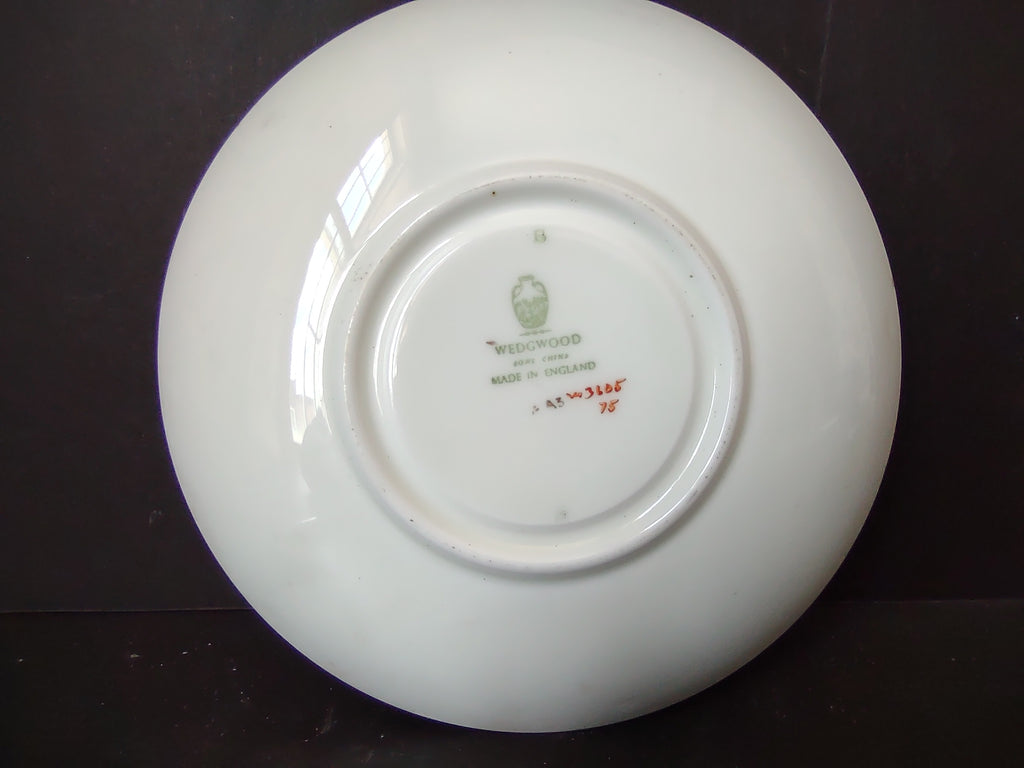 Vintage Wedgwood Flying Dragon Green Transferware Saucer England [6167]