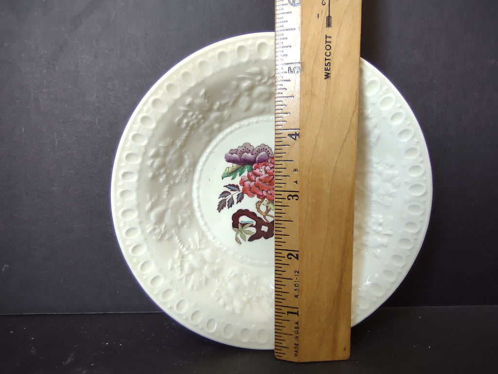 Vintage Wedgwood Bullfinch Wellesley Embossed Floral Small Bowl England [6164]