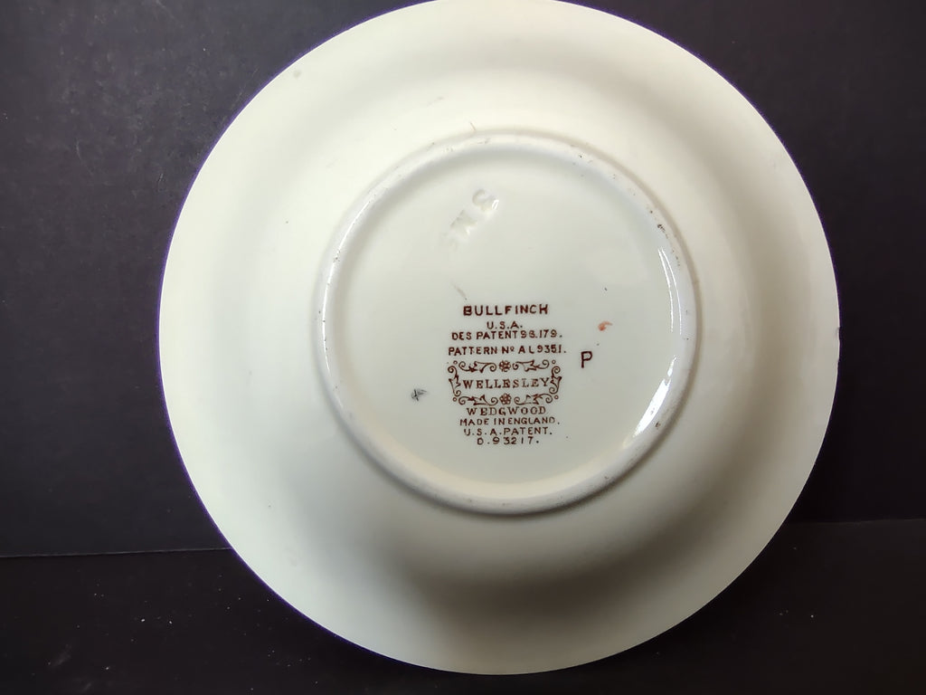 Vintage Wedgwood Bullfinch Wellesley Embossed Floral Small Bowl England [6164]