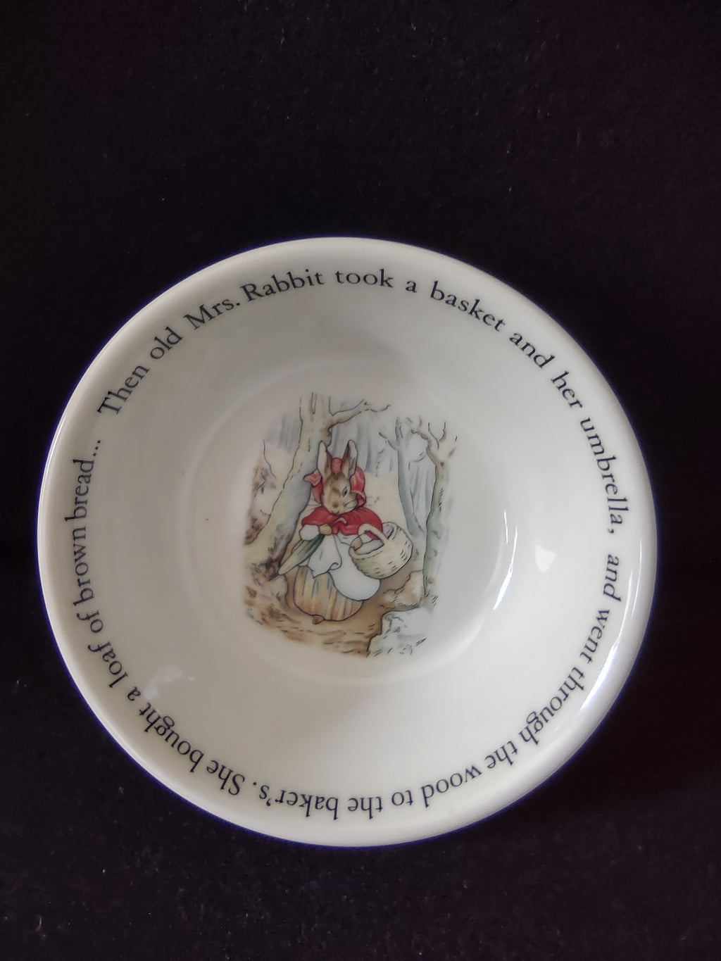 Vintage Wedgwood Peter Rabbit Bowl Etruria Barlaston England [6129]