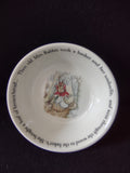 Vintage Wedgwood Peter Rabbit Bowl Etruria Barlaston England [6129]