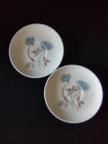 Vintage Wedgwood Ice Rose Saucers Bone China England Set of 2 [6130]