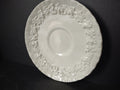 Vintage Wedgwood Embossed Queensware White Demitasse Saucer Grape Vine Leaf [6156]