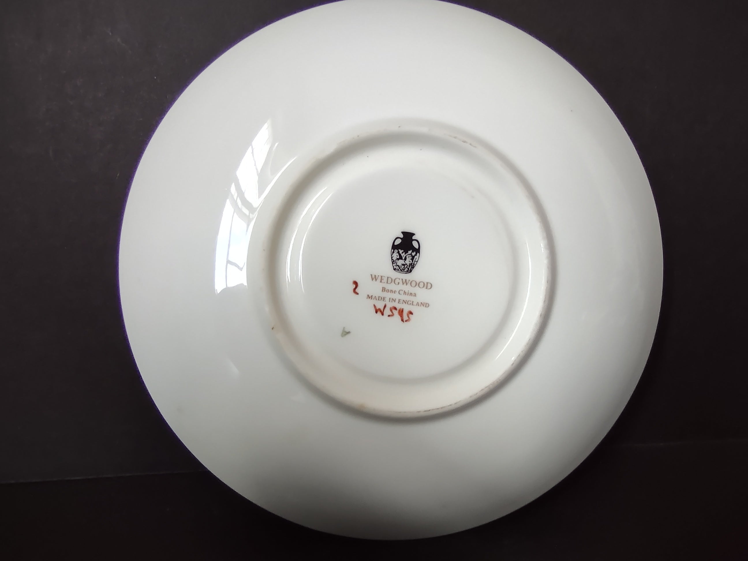 Vintage Wedgwood Florentine Turquoise Bone China Saucer England [6153]