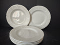 Vintage Wedgwood Willow Weave White Plates Set of 6 Etruria Barlaston [6152]