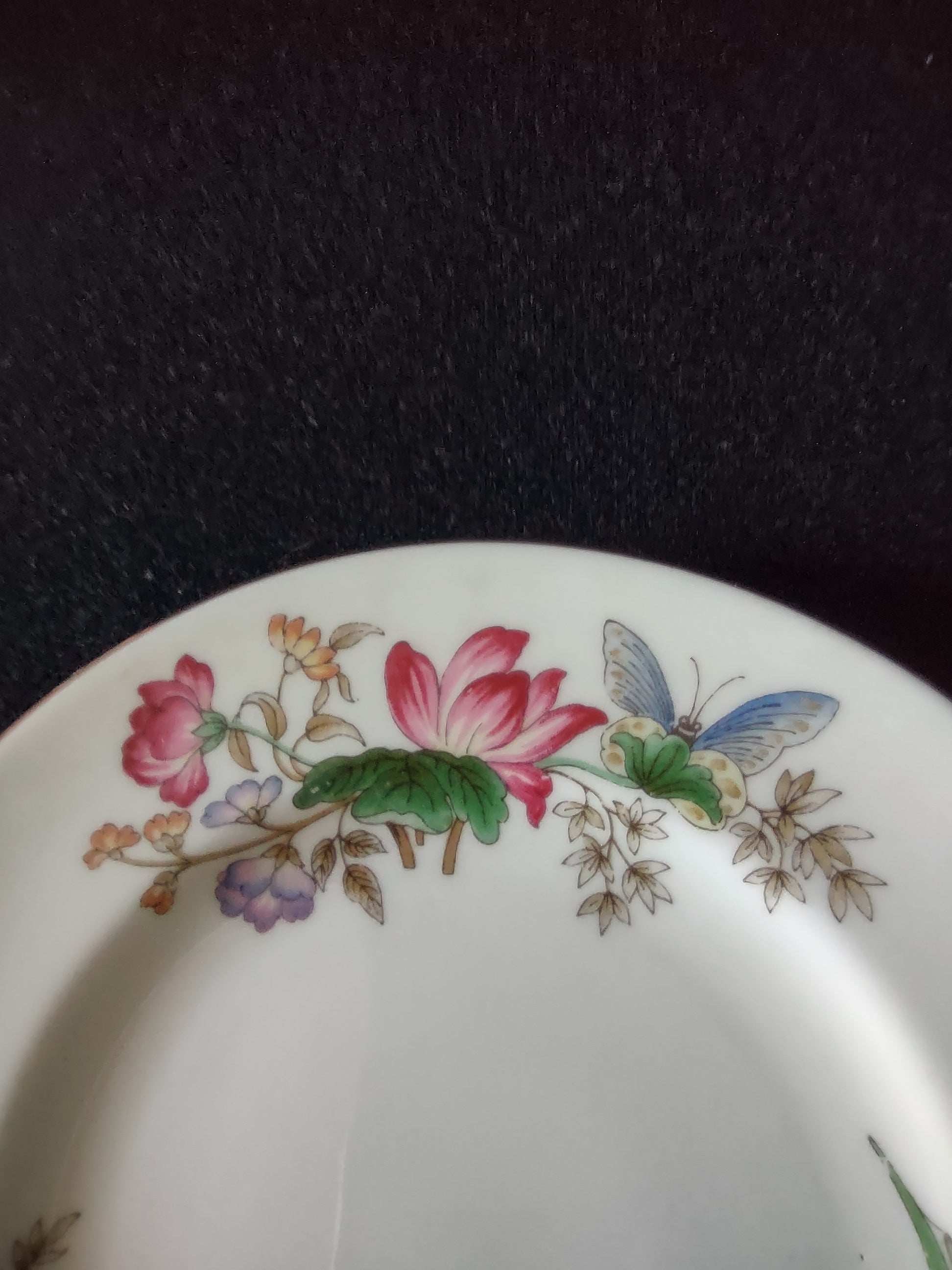 Vintage Wedgwood Sandon Bread Butter Plate Bone China Butterfly England [6135]