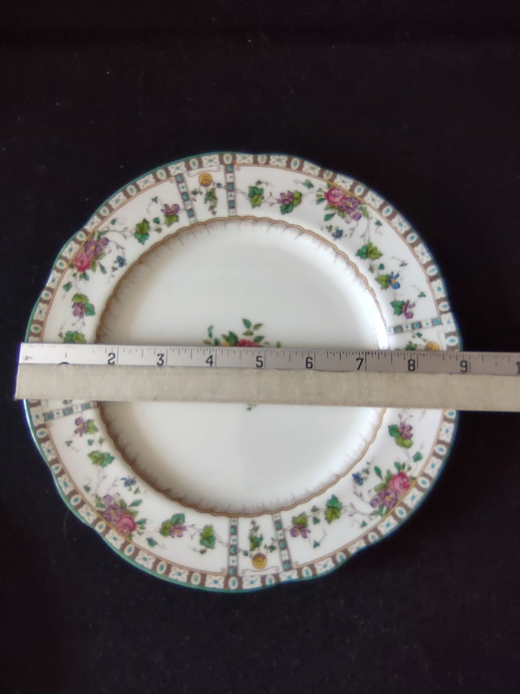 Vintage Wedgwood Dinner Plate Bone China Rose Botanical England Set of 3 [6144]