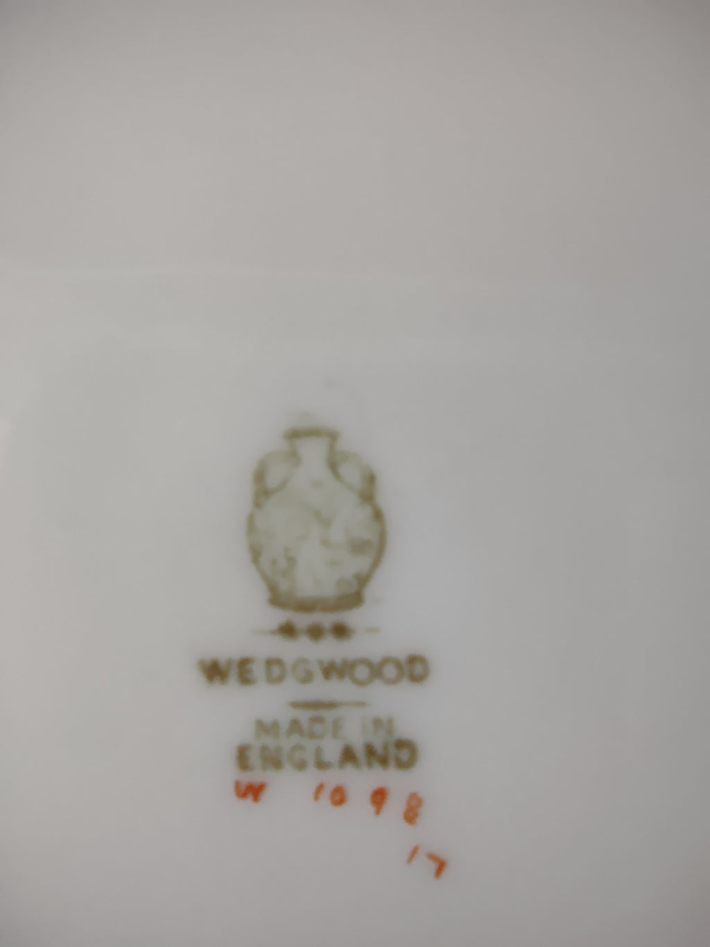 Vintage Wedgwood Dinner Plate Bone China Rose Botanical England Set of 3 [6144]