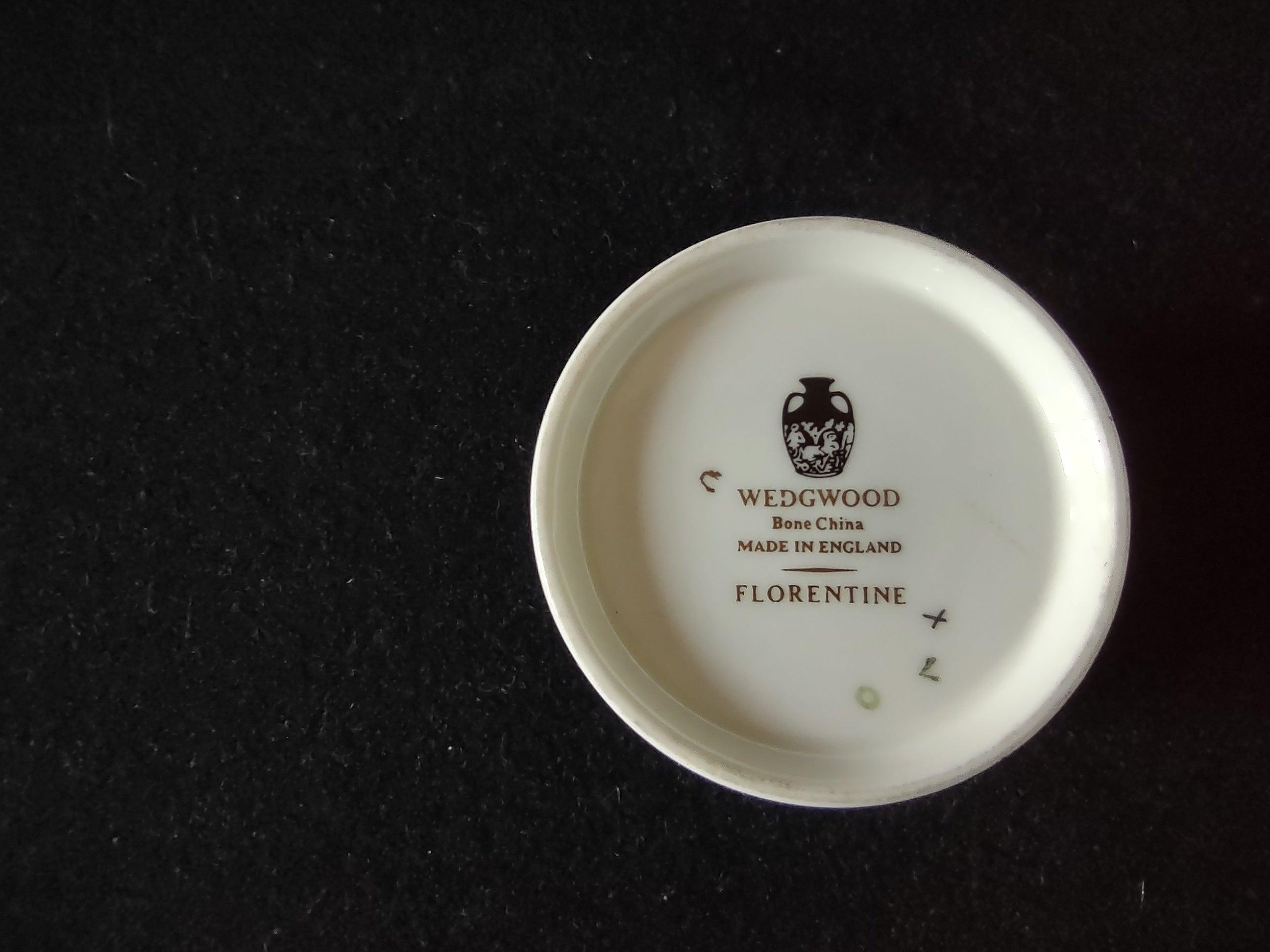 Vintage Wedgwood Florentine Coffee Cup Griffin Dragon Bone China England [6145]