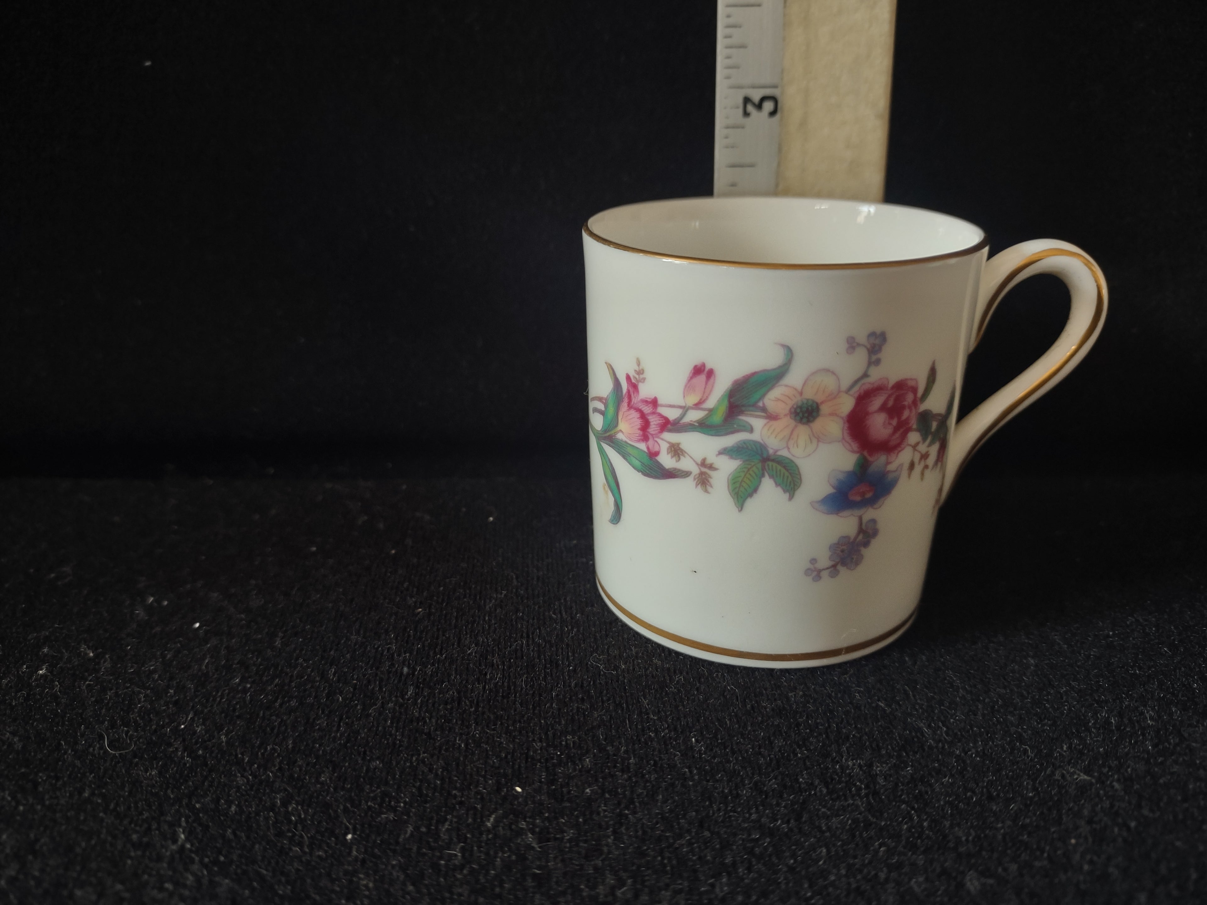 Vintage Wedgwood Devon Sprays Demitasse Cup Bone China England [6147]