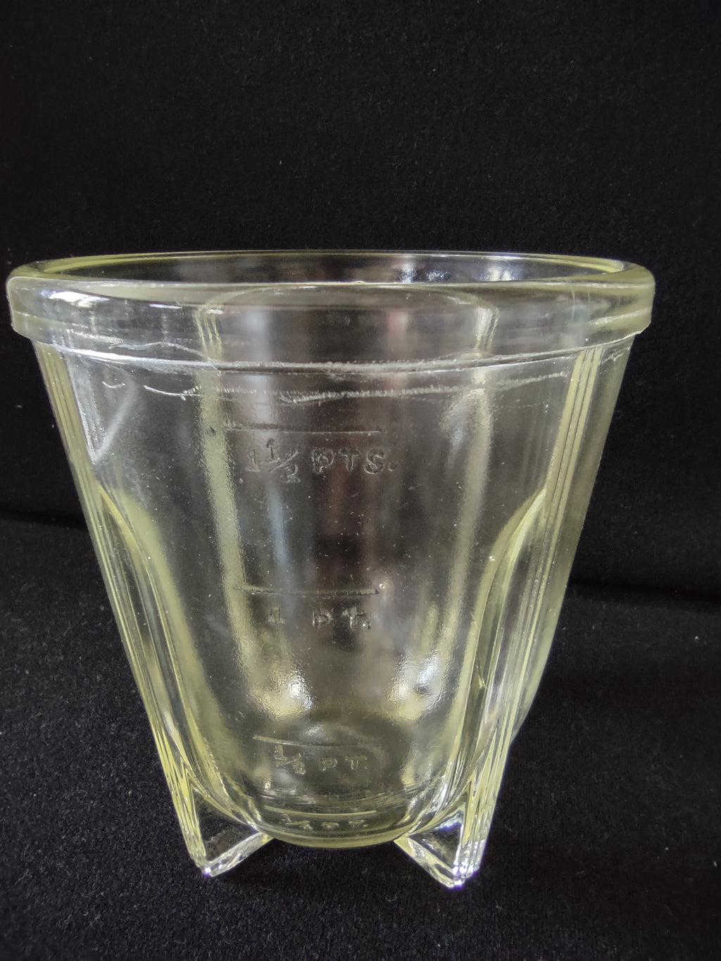Vintage Glasbake Glass Blender Jar Measuring Cup Footed Base [6172]