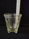 Vintage Glasbake Glass Blender Jar Measuring Cup Footed Base [6172]