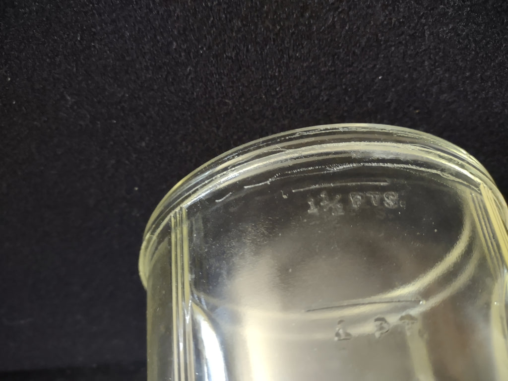 Vintage Glasbake Glass Blender Jar Measuring Cup Footed Base [6172]