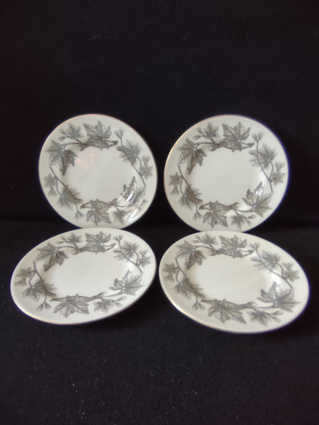 Vintage Wedgwood Ashford Bone China Bread Butter Plates Set of 4 England [6174]