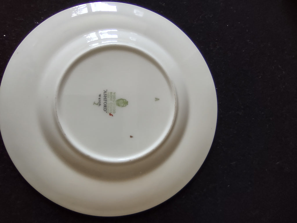 Vintage Wedgwood Ashford Bone China Bread Butter Plates Set of 4 England [6174]