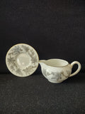 Vintage Wedgwood Ashford Bone China Creamer & Underplate Set England [6176]