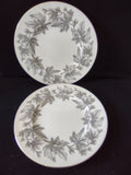 Vintage Wedgwood Ashford Bone China Dinner Plates England Pair [6179]