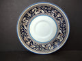 Vintage Wedgwood Florentine Dark Blue Bone China Saucer England [6163]