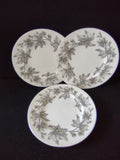 Vintage Wedgwood Ashford Bone China Salad Plates England Set of 3 [6180]