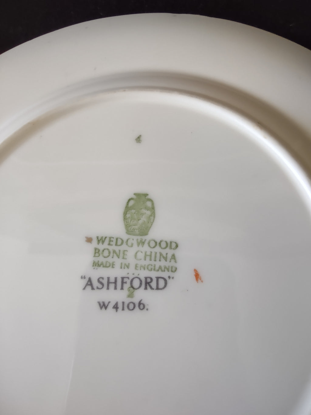 Vintage Wedgwood Ashford Bone China Salad Plates England Set of 3 [6180]