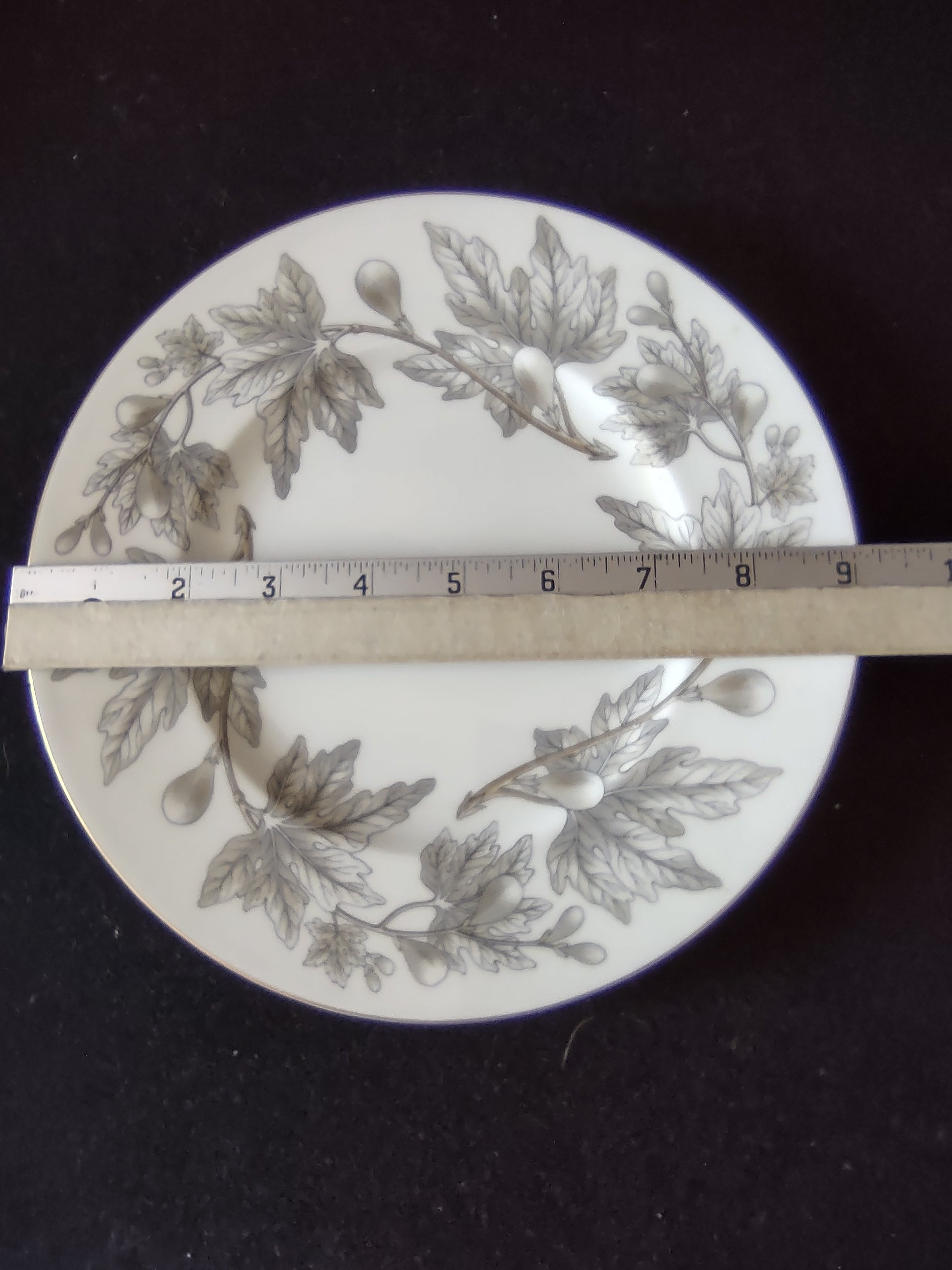 Vintage Wedgwood Ashford Bone China 9" Lunch Plates Set of 2 England [6181]