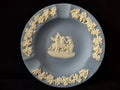 Vintage Wedgwood Blue Jasperware Pegasus Classical Scene Ashtray Grapevine [6193]