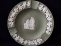 Vintage Wedgwood Sage Green Jasperware Classical Figures Ashtray Grapevine [6194]