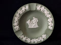 Vintage Wedgwood Jasperware Sage Green Ashtray Classical Figures England [6195]