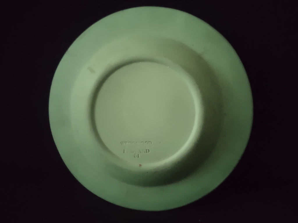 Vintage Wedgwood Jasperware Sage Green Ashtray Classical Figures England [6196]