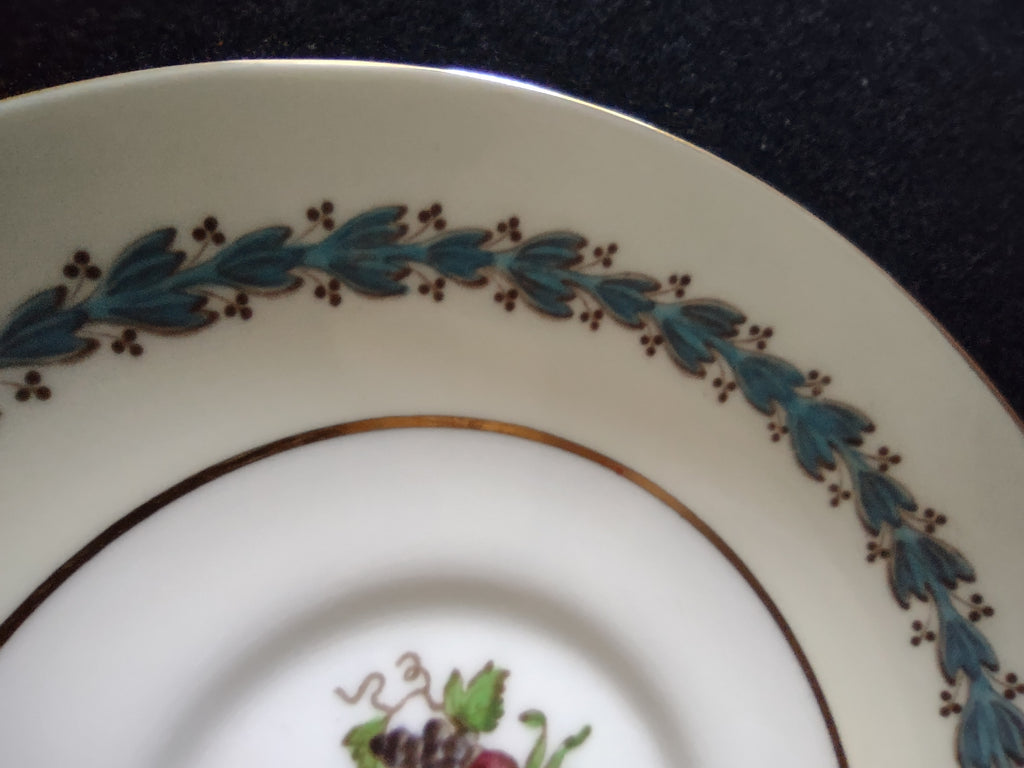 Vintage Wedgwood Appledore Cup Saucer Bone China England Set of 2 [6200]