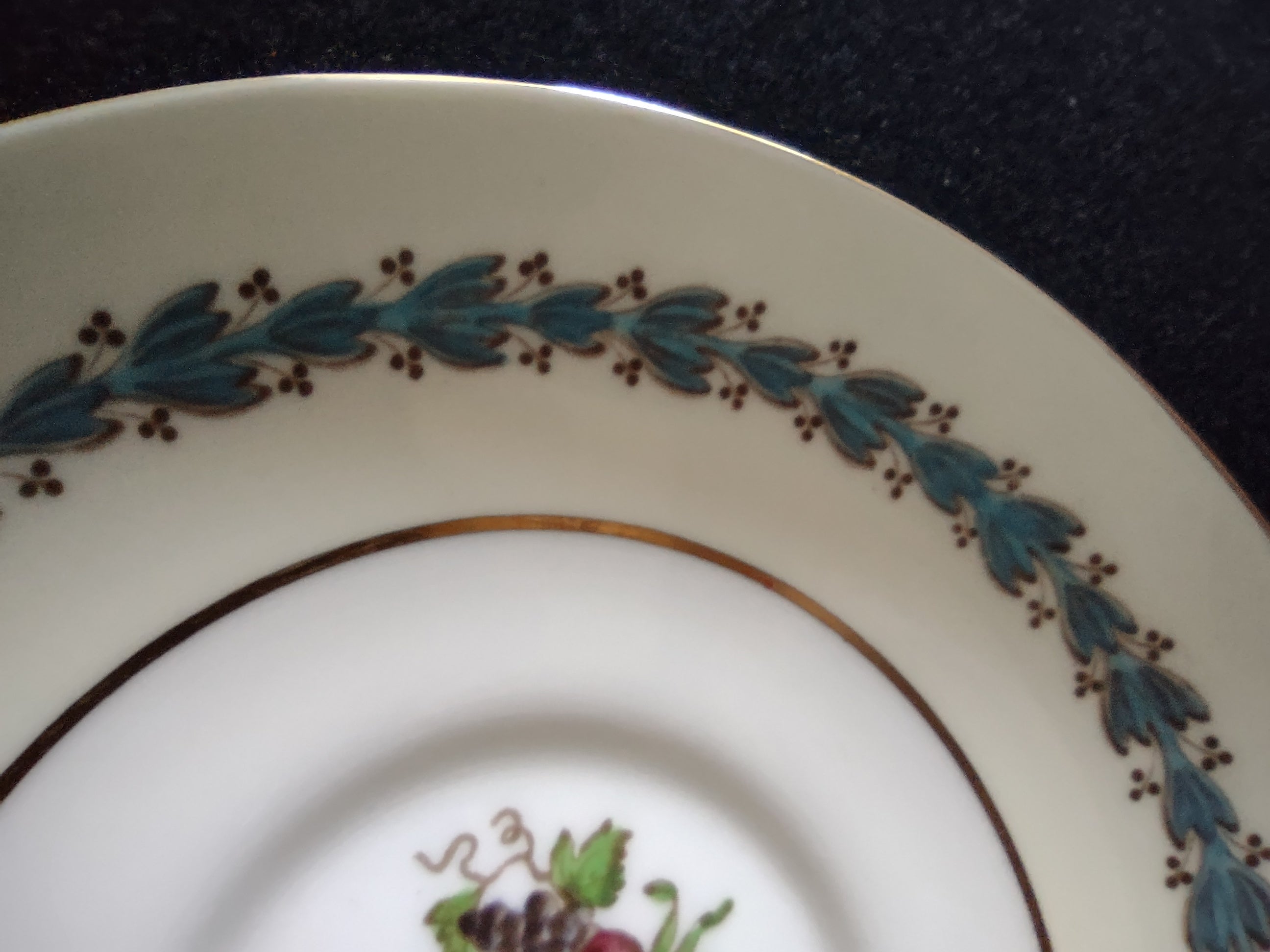 Vintage Wedgwood Appledore Cup Saucer Bone China England Set of 2 [6200]