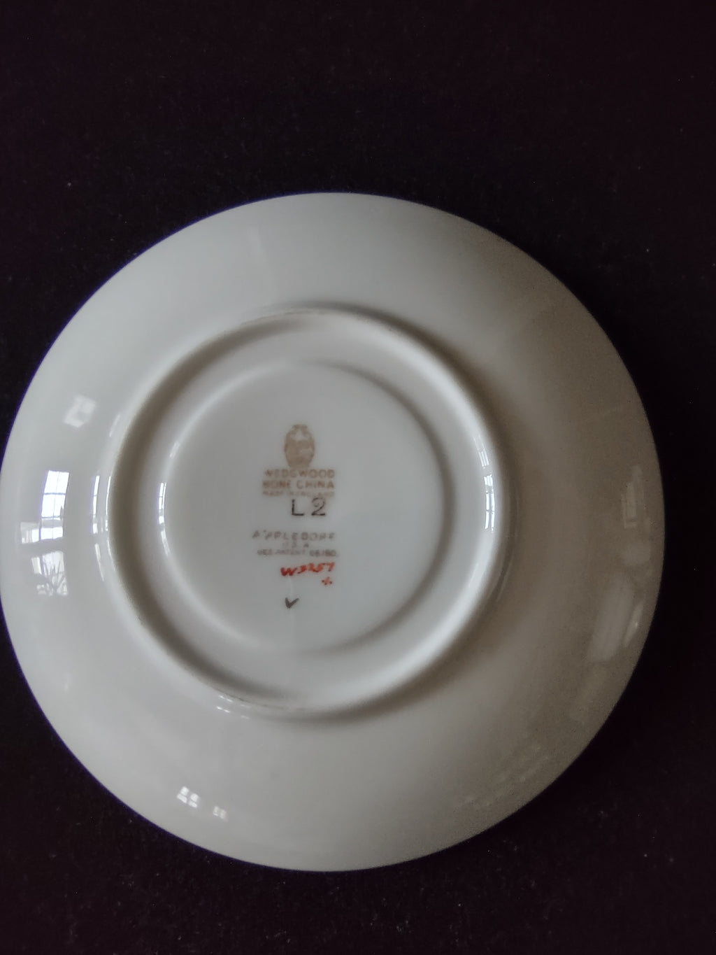 Vintage Wedgwood Appledore Cup Saucer Bone China England Set of 2 [6200]