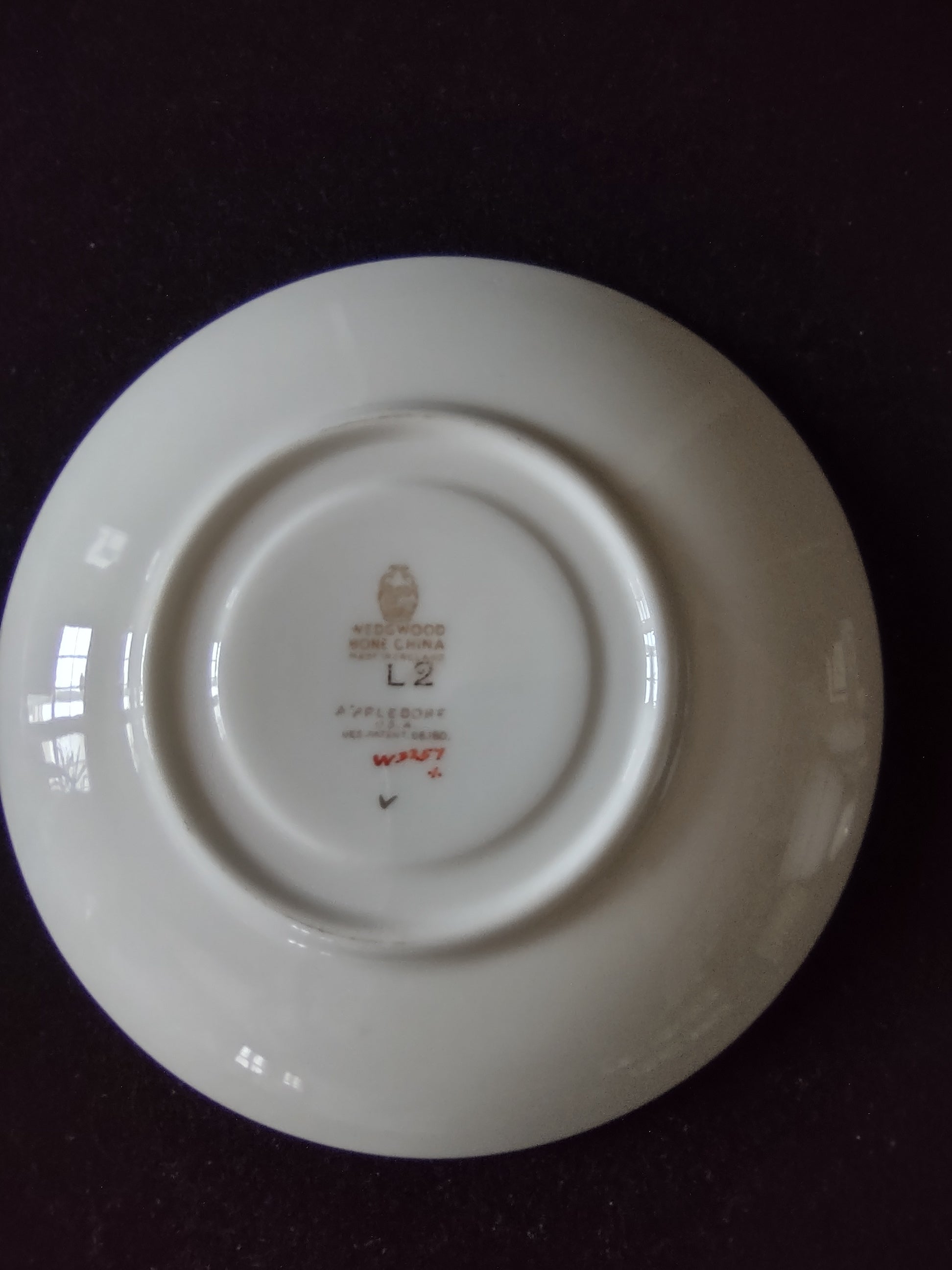 Vintage Wedgwood Appledore Cup Saucer Bone China England Set of 2 [6200]