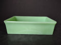 Vintage Jadeite Uranium Glass Rectangular Fridge Container McKee NO Lid[6201]