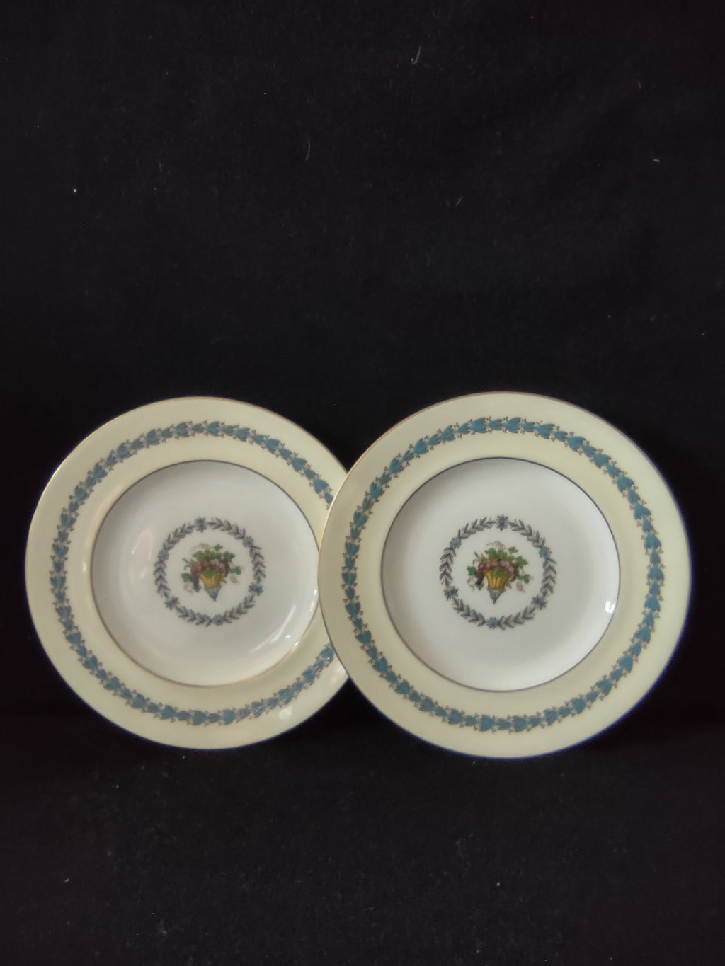 Vintage Wedgwood Appledore Salad Plate Bone China England Set Of 2 [6202]