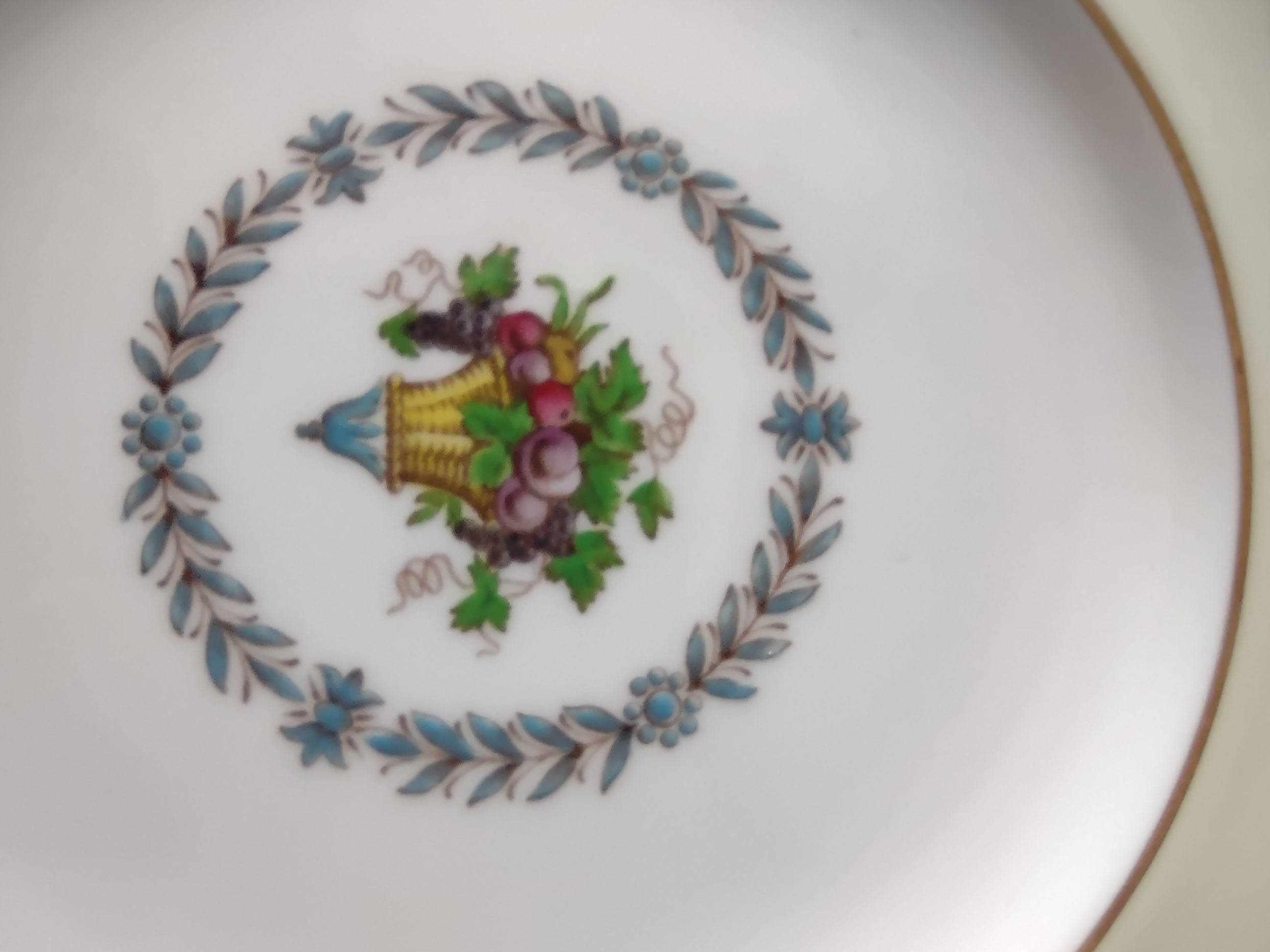 Vintage Wedgwood Appledore Salad Plate Bone China England Set Of 2 [6202]
