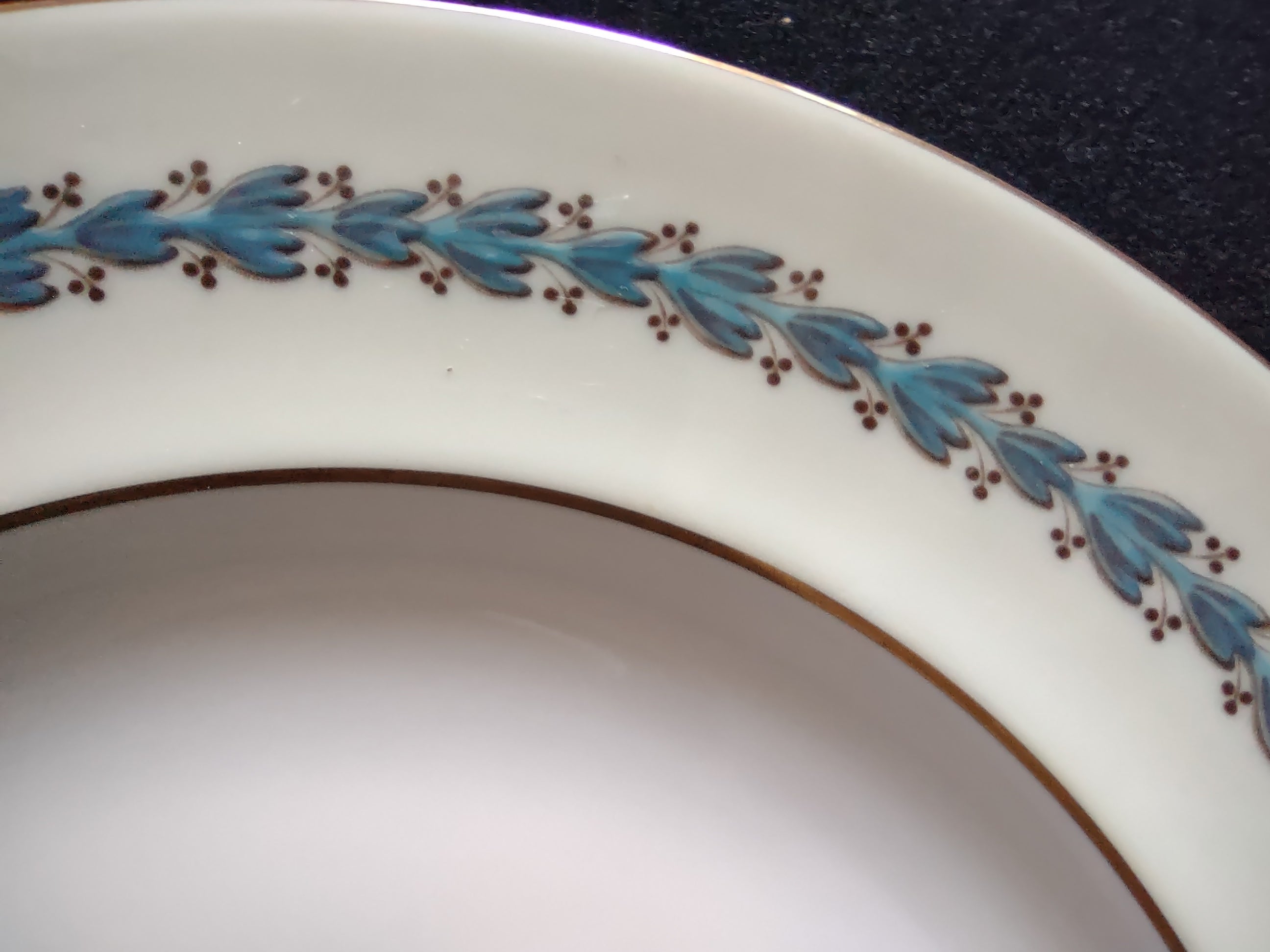 Vintage Wedgwood Appledore Salad Plate Bone China England Set Of 2 [6202]